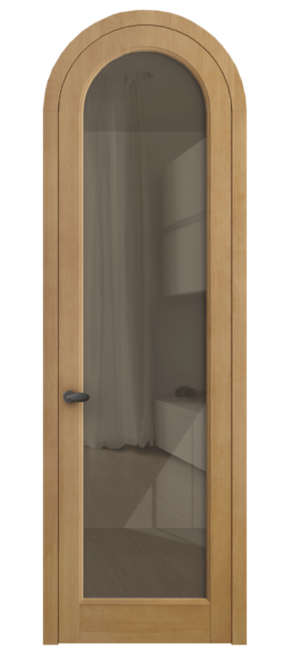 Межкомнатная дверь Палаццо 6814 Бук натуральный матовый Рефлективное бронзовое стекло "Стопсол", калёное Цена 1212200 AMD | Volhovec