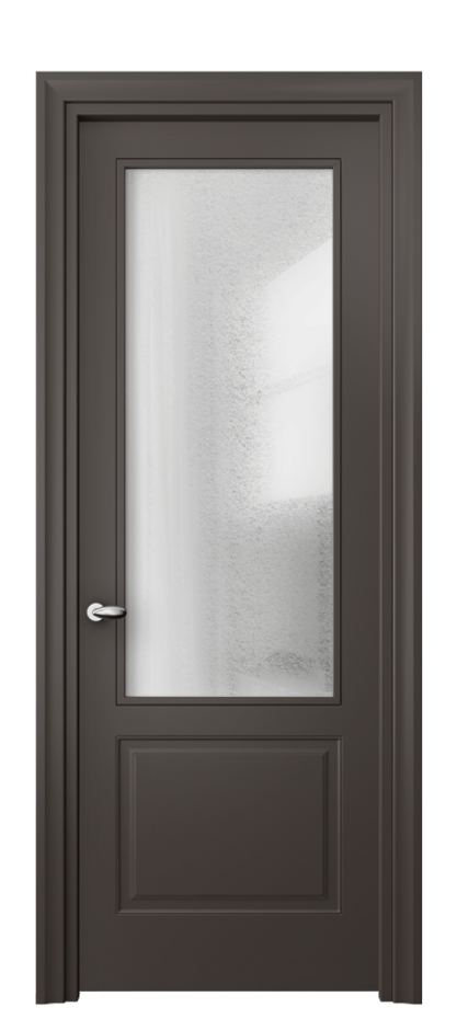 Дверь межкомнатная Esse 8552 Матовый антрацит Фактурное стекло "Лёд", триплекс Фигурный универсальный наличник МАН Цена 56239 ₽ Наличники уже входят в базовый комплект. Фабрика дверей Волховец 8 (800) 551 43 19 Межкомнатная дверь Esse 8552 Матовый антрацит Фактурное стекло "Лёд", триплекс Цена 56239 ₽ | Volhovec