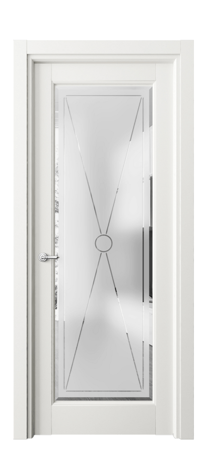 Межкомнатная дверь Тоскана Литера 6300 Матовый серый Сатинированное стекло с гравировкой «LITERA» Цена 635950 AMD | Volhovec