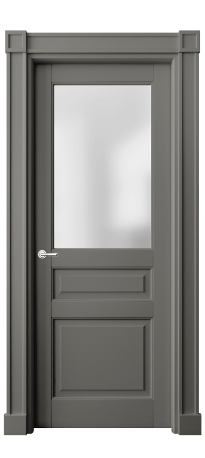 Дверь межкомнатная Тоскана Плано 6304 Матовый классический серый Сатинированное стекло Гладкие пилястры с квадратными розетками МКЛС Цена 889120 AMD Наличники уже входят в базовый комплект. Фабрика дверей Волховец 8 (800) 551 43 19 Межкомнатная дверь Тоскана Плано 6304 Матовый классический серый Сатинированное стекло Цена 889120 AMD | Volhovec