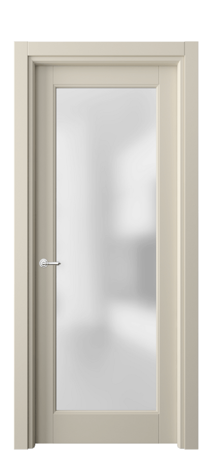 Межкомнатная дверь Toscana Elegante 6300 Бук бежево-серый Сатинированное стекло Цена 137740 сом | Volhovec