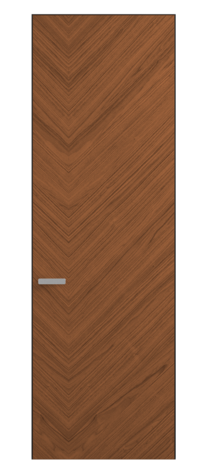 Дверь межкомнатная Rift ПУ 0201 Орех медный матовый рифт Скрытый универсальный короб Черный Цена 697100 AMD Наличники уже входят в базовый комплект. Фабрика дверей Волховец 8 (800) 551 43 19 Межкомнатная дверь Rift ПУ 0201 Орех медный матовый рифт Цена 697100 AMD | Volhovec