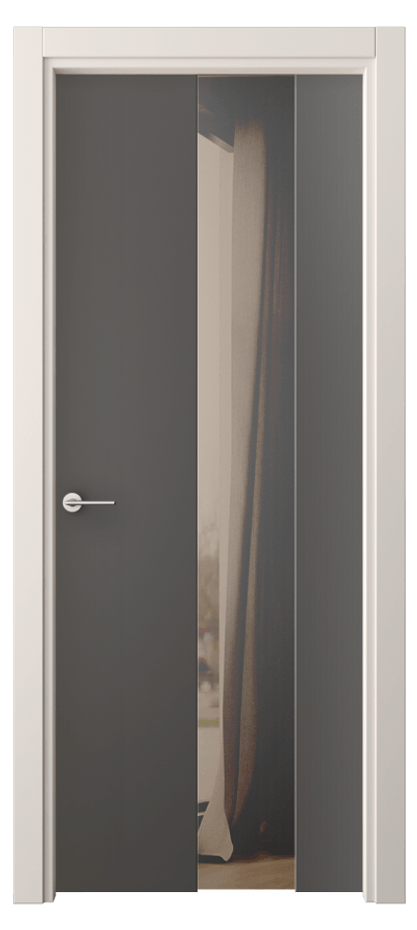 Межкомнатная дверь Фридом 4226 ПЭТ графитовый Двустороннее бронзовое зеркало, триплекс Цена 234000 AMD | Volhovec