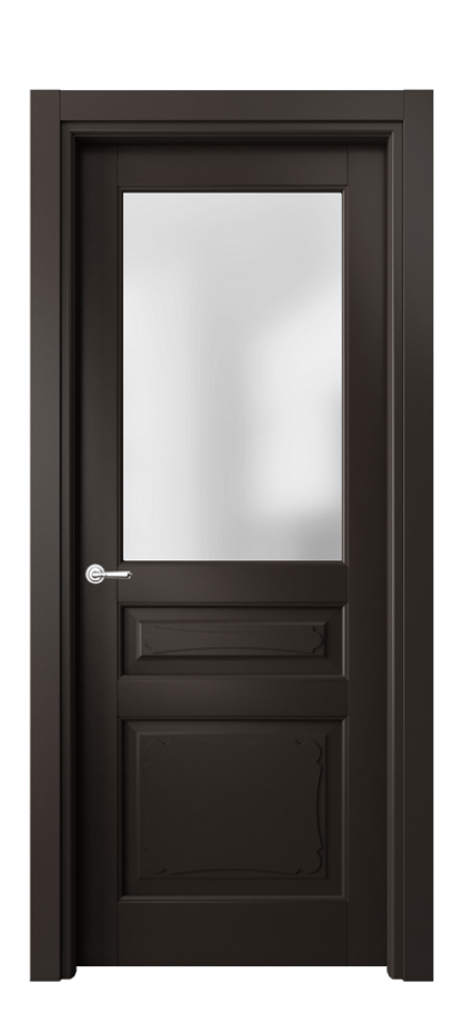 Межкомнатная дверь Тоскана Элегантэ 6324 Матовый антрацит Сатинированное стекло Цена 682490 AMD | Volhovec