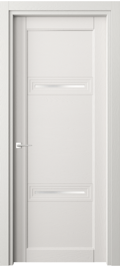 Межкомнатная дверь Ego 6113 Дуб пудровый белый Сатинированное стекло Цена 853110 AMD | Volhovec