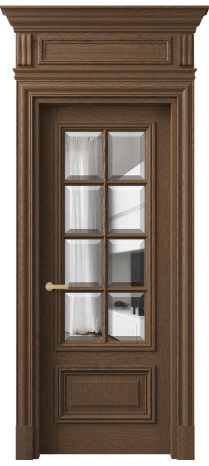 Межкомнатная дверь Антик 7316 Дуб туманный матовый Прозрачное стекло с фацетом Цена 1983741 AMD | Volhovec