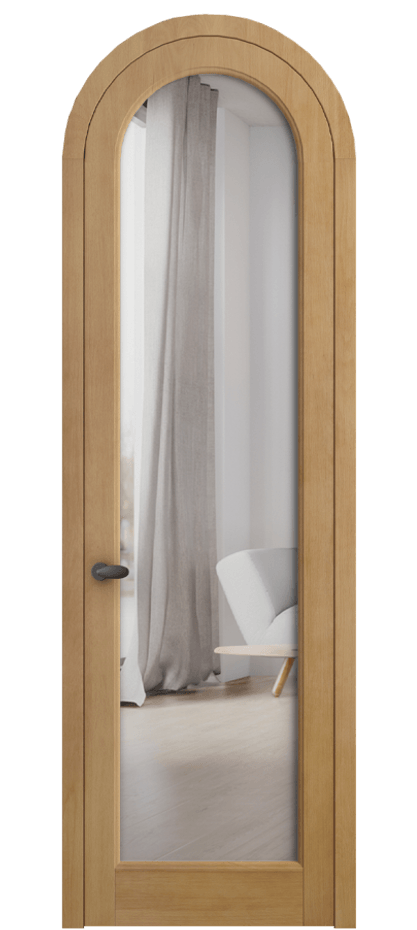 Межкомнатная дверь Палаццо 6814 Бук натуральный матовый Двустороннее зеркало, триплекс Цена 1171700 AMD | Volhovec