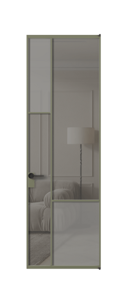 Дверь межкомнатная Mosaic АЛПЛ041.13 Алюминий оливковый тёмный Сатинированное серое стекло, триплекс, 6 мм + Прозрачное серое стекло, триплекс Без короба АОТ Цена 1118630 Стоимость комплекта двери включает:
1. Полотно (600/650/700/750/800/850/900/950*2000-2400 мм).
2. Короб
3. Комплект фурнитуры (2 торцевые петли и магнитный замок с ответной планкой). Фабрика дверей Волховец 8 (800) 551 43 19 Межкомнатная дверь Mosaic АЛПЛ041.13 Алюминий оливковый тёмный Сатинированное серое стекло, триплекс, 6 мм + Прозрачное серое стекло, триплекс Цена 1118630 AMD | Volhovec