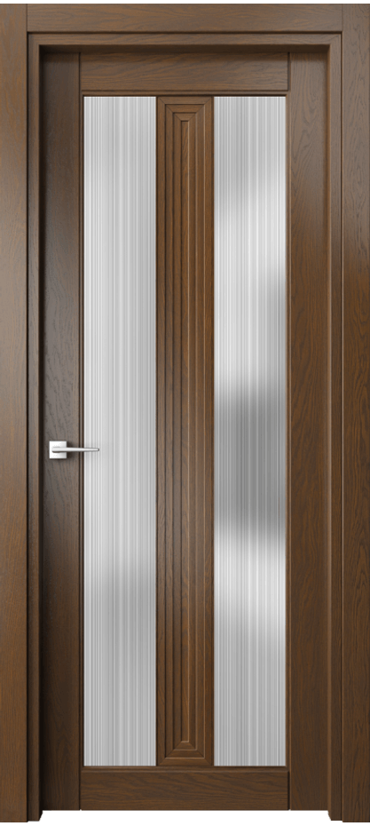 Межкомнатная дверь Ego 6122 Дуб королевский Сатинированное стекло "Дождь" Цена 623680 AMD | Volhovec