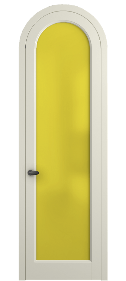 Межкомнатная дверь Palazzo 6814 Матовый молочно-белый Сатинированное жёлтое стекло, триплекс Цена 844100 AMD | Volhovec