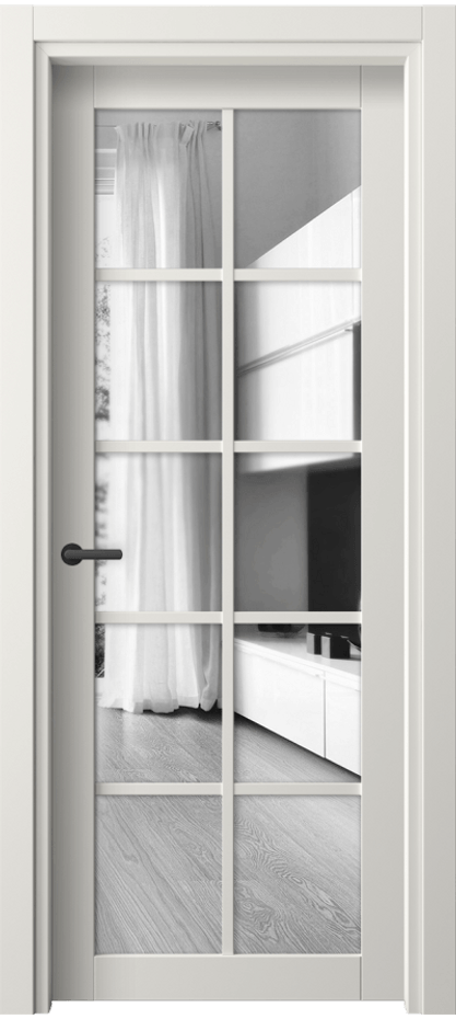Межкомнатная дверь Neo 2106 ПЭТ белоснежный Двустороннее зеркало, триплекс Цена 192600 AMD | Volhovec