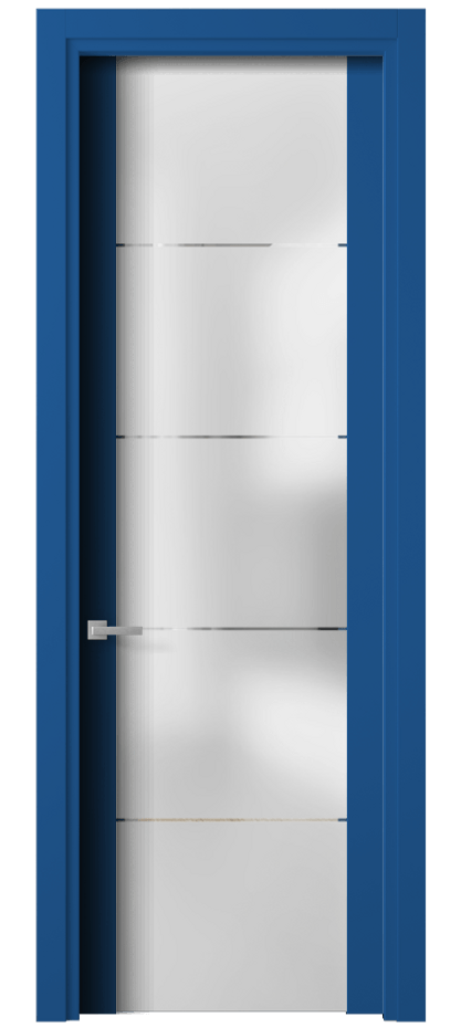 Межкомнатная дверь Planum 4114 Матовый белоснежный Сатинированное стекло с гравировкой «КВАДРО», триплекс Цена 526600 AMD | Volhovec