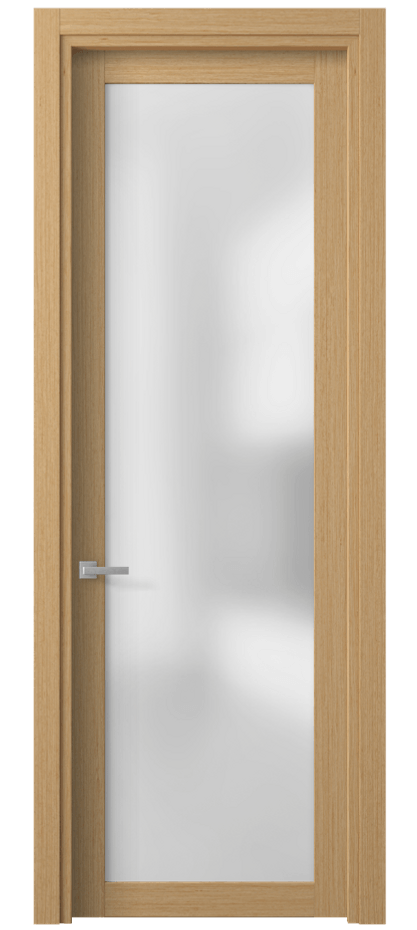 Межкомнатная дверь Planum 2102 Дуб песочный рифт Сатинированное стекло Цена 353380 AMD | Volhovec