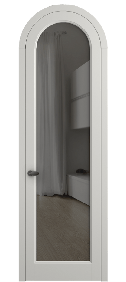 Межкомнатная дверь Палаццо 6814 Матовый серый Прозрачное серое стекло, триплекс Цена 865000 AMD | Volhovec