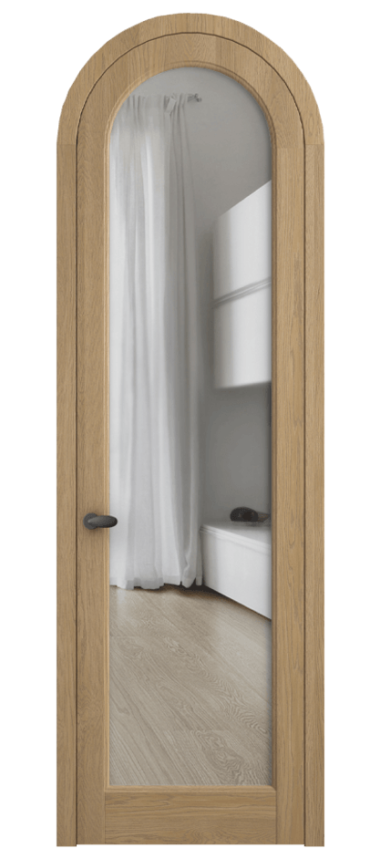 Межкомнатная дверь Палаццо 6814 Дуб соломенный матовый Прозрачное стекло Цена 1391600 AMD | Volhovec