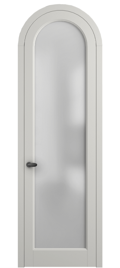 Межкомнатная дверь Палаццо 6814 Матовый серый Сатинированное стекло Цена 865000 AMD | Volhovec