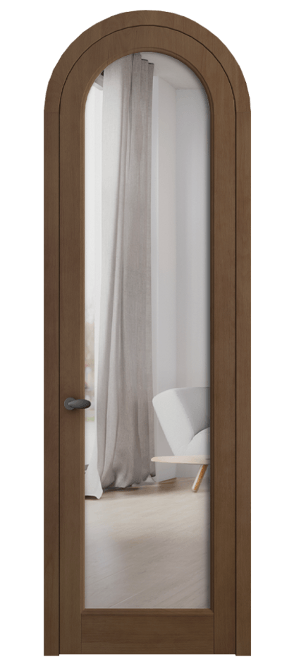 Межкомнатная дверь Палаццо 6814 Бук тёмный матовый Двустороннее зеркало, триплекс Цена 1171700 AMD | Volhovec