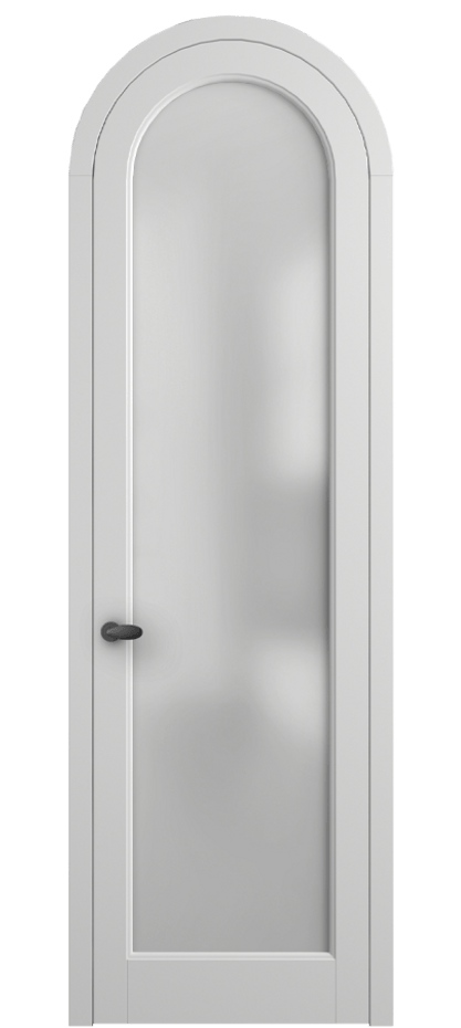 Межкомнатная дверь Палаццо 6814 Матовый белоснежный Сатинированное стекло Цена 844100 AMD | Volhovec