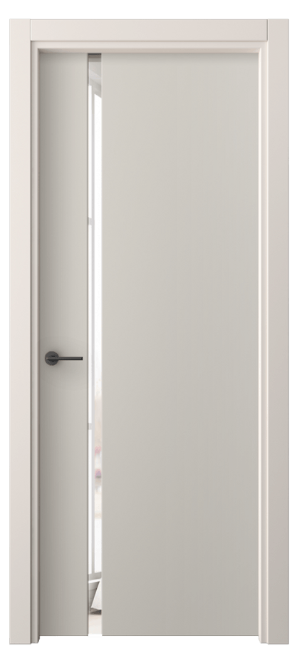 Межкомнатная дверь Freedom 4222 ПЭТ светло-серый Двустороннее зеркало, триплекс Цена 6187300 so'm | Volhovec
