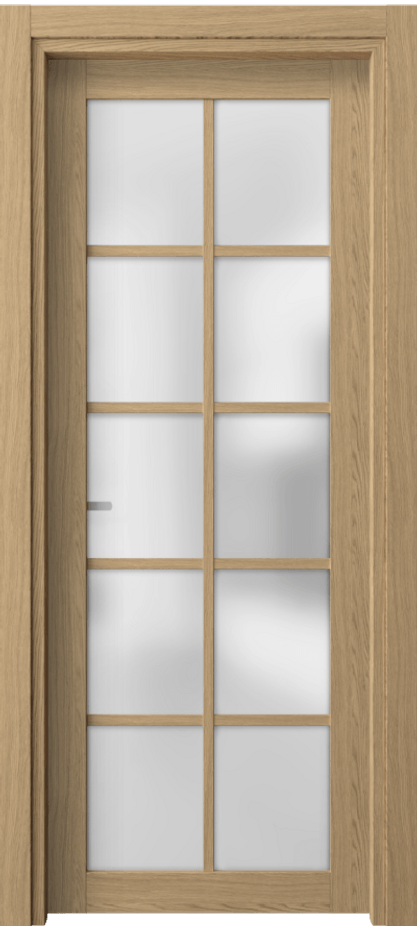 Межкомнатная дверь Neo 2106 Жемчужный дуб Сатинированное стекло Цена 178030 AMD | Volhovec