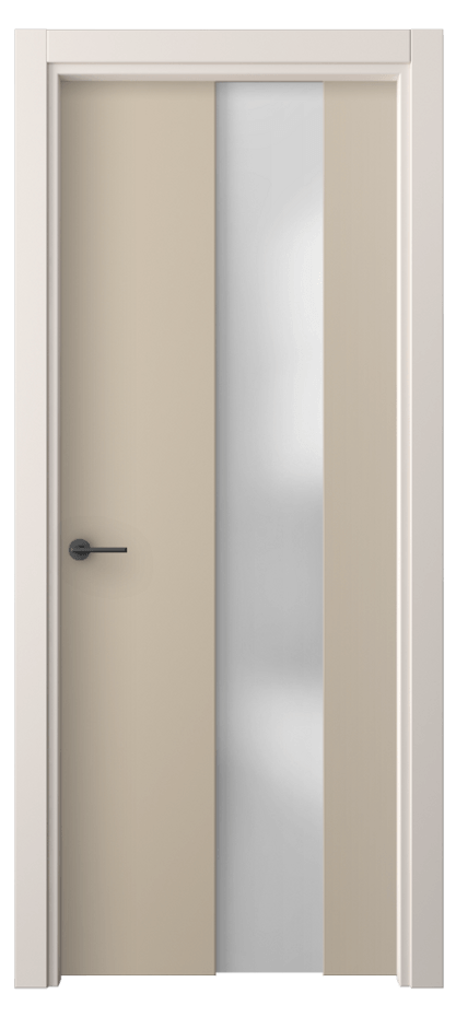 Межкомнатная дверь Freedom 4226 ПЭТ светло-бежевый Сатинированное стекло Цена 207700 AMD | Volhovec