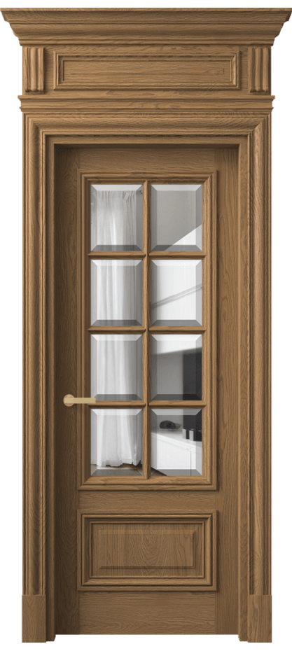 Межкомнатная дверь Antique 7316 Дуб мускатный матовый Прозрачное стекло с фацетом Цена 1993180 AMD | Volhovec