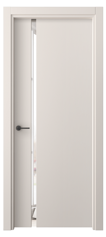 Межкомнатная дверь Фридом 4222 ПЭТ тёплый-белый Двустороннее зеркало, триплекс Цена 224200 AMD | Volhovec