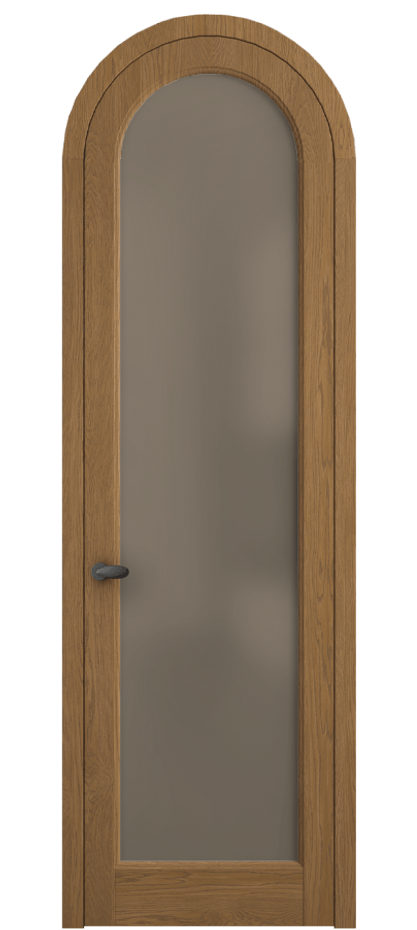 Межкомнатная дверь Палаццо 6814 Дуб пряный матовый Сатинированное бронзовое стекло, триплекс Цена 1391600 AMD | Volhovec