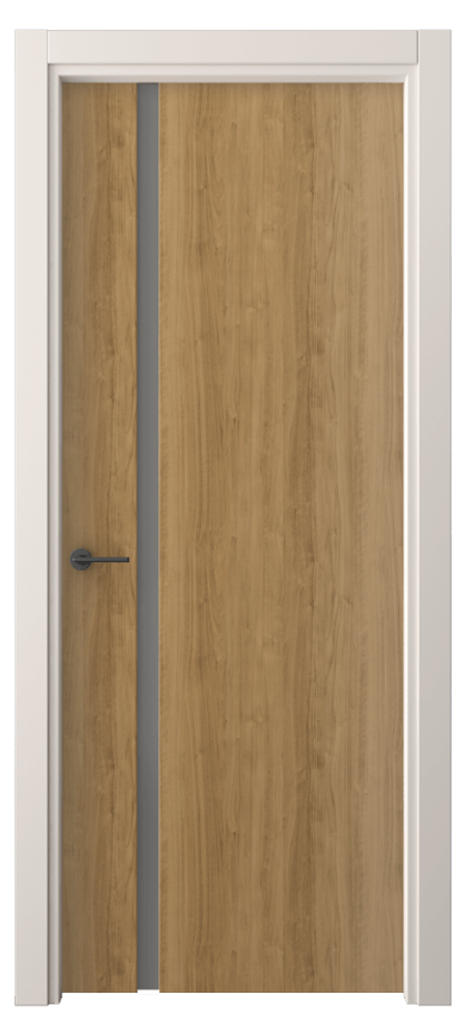 Межкомнатная дверь Freedom 4222 Грецкий орех Сатинированное серое стекло, триплекс Цена 206600 AMD | Volhovec