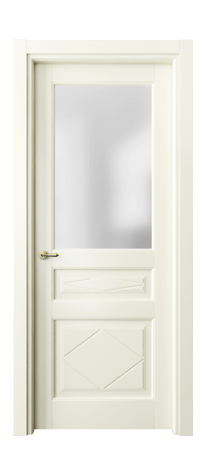 Межкомнатная дверь Тоскана Ромбо 6344 Матовый молочно-белый Сатинированное стекло Цена 666970 AMD | Volhovec
