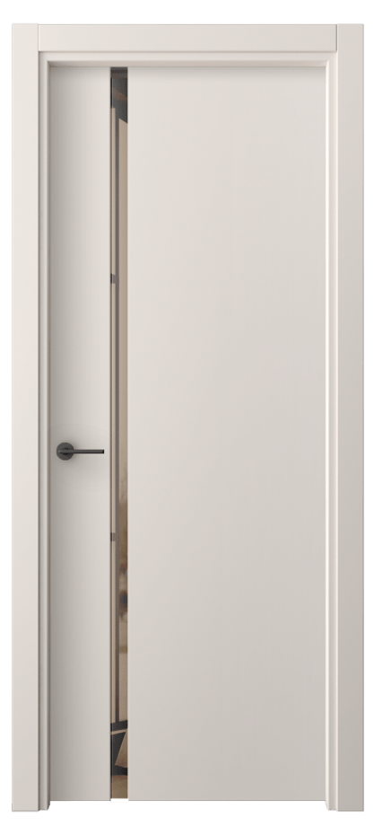 Межкомнатная дверь Фридом 4222 ПЭТ тёплый-белый Двустороннее бронзовое зеркало, триплекс Цена 224200 AMD | Volhovec