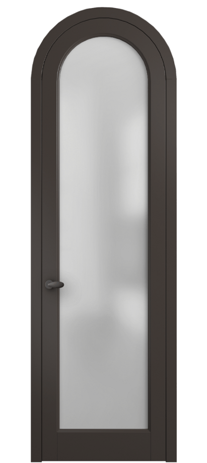 Межкомнатная дверь Палаццо 6814 Матовый антрацит Сатинированное стекло Цена 844100 AMD | Volhovec