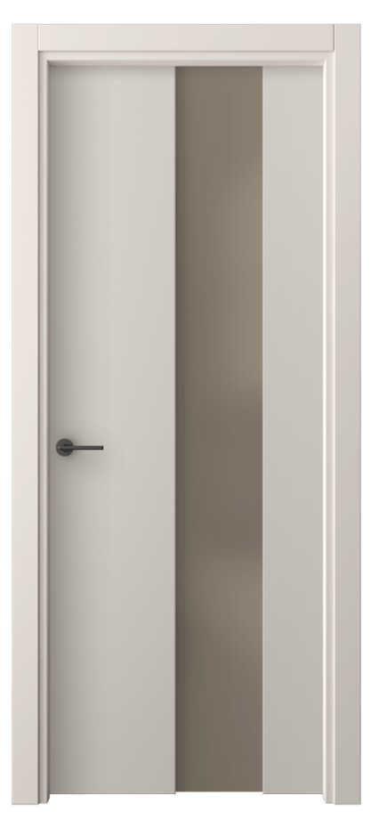 Межкомнатная дверь Freedom 4226 ПЭТ светло-серый Сатинированное бронзовое стекло, триплекс Цена 259600 AMD | Volhovec
