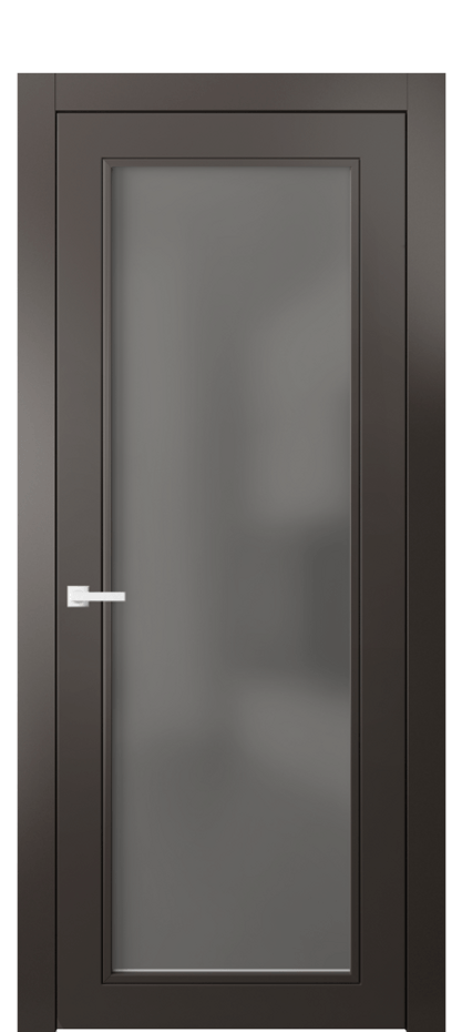 Дверь межкомнатная Neo Classic 8000 Матовый антрацит Сатинированное серое стекло, триплекс Гладкий компланарный наличник МАН Цена 503770 AMD Наличники уже входят в базовый комплект. Фабрика дверей Волховец 8 (800) 551 43 19 Межкомнатная дверь Neo Classic 8000 Матовый антрацит Сатинированное серое стекло, триплекс Цена 503770 AMD | Volhovec
