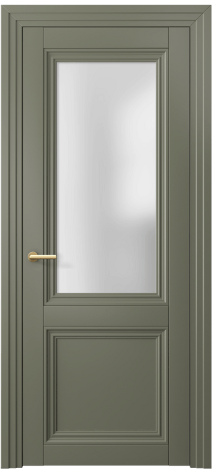 Межкомнатная дверь Centro 2524 Матовый оливковый тёмный Сатинированное стекло Цена 377660 AMD | Volhovec