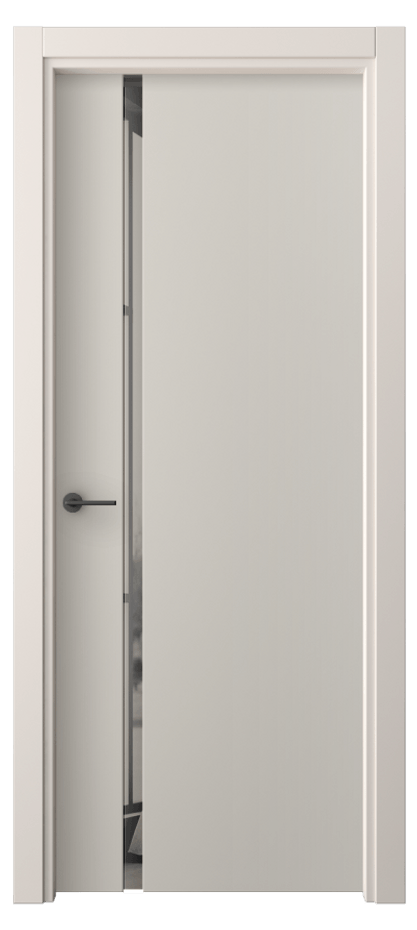 Межкомнатная дверь Freedom 4222 ПЭТ светло-серый Двустороннее серое зеркало, триплекс Цена 6187300 so'm | Volhovec