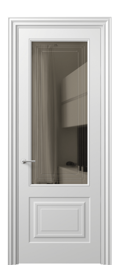 Дверь межкомнатная Mascot 8452 Матовый белоснежный Прозрачное бронзовое стекло с гравировкой "Грани", триплекс, 7 мм Фигурный наличник МБЛ Цена 81480 ₽ Наличники уже входят в базовый комплект. Фабрика дверей Волховец 8 (800) 551 43 19 Межкомнатная дверь Mascot 8452 Матовый белоснежный Прозрачное бронзовое стекло с гравировкой "Грани", триплекс, 7 мм Цена 81480 ₽ | Volhovec