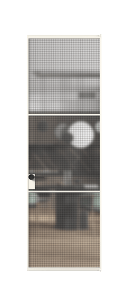 Алюминиевая дверь АЛПЛ040.03 Алюминий пудровый белый Декоративное стекло с сеткой "Mesh silver", триплекс. Без короба АПБЛ Цена 879220 Стоимость комплекта двери включает:
1. Полотно (600/650/700/750/800/850/900/950*2000-2400 мм).
2. Короб
3. Комплект фурнитуры (2 торцевые петли и магнитный замок с ответной планкой). Фабрика дверей Волховец 8 (800) 551 43 19 Алюминиевая дверь АЛПЛ040.03 Алюминий пудровый белый Декоративное стекло с сеткой "Mesh silver", триплекс Цена 879220 | Volhovec