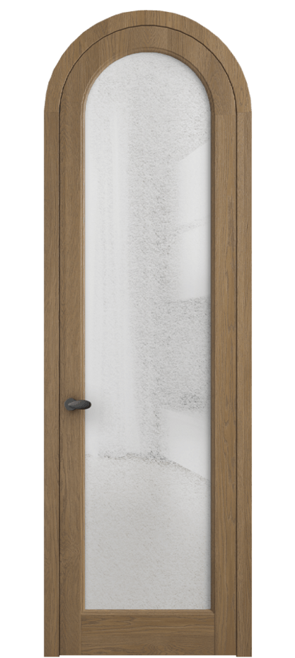 Межкомнатная дверь Палаццо 6814 Дуб мускатный матовый Фактурное стекло "Лёд", триплекс Цена 1461100 AMD | Volhovec