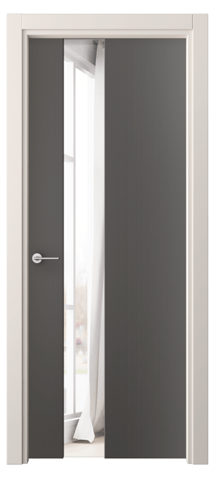 Межкомнатная дверь Фридом 4224 ПЭТ графитовый Двустороннее зеркало, триплекс Цена 234000 AMD | Volhovec