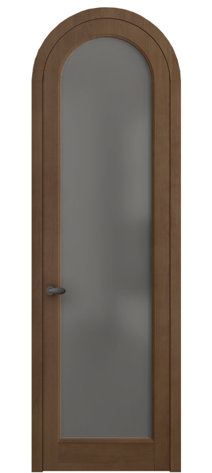 Межкомнатная дверь Палаццо 6814 Бук тёмный матовый Сатинированное серое стекло, триплекс Цена 1182500 AMD | Volhovec