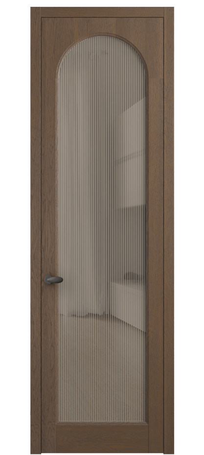 Межкомнатная дверь Палаццо 6804 Дуб туманный матовый Рифлёное бронзовое стекло "Дюна", триплекс Цена 1040100 AMD | Volhovec