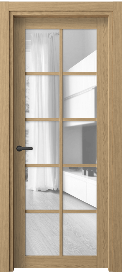 Межкомнатная дверь Neo 2106 Жемчужный дуб Прозрачное стекло, триплекс Цена 196380 AMD | Volhovec