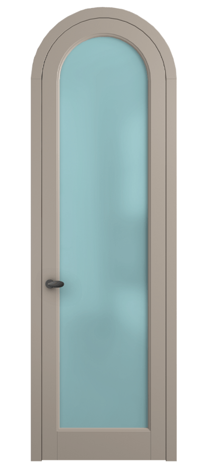 Межкомнатная дверь Палаццо 6814 Матовый бисквитный Сатинированное голубое стекло, триплекс Цена 844100 AMD | Volhovec