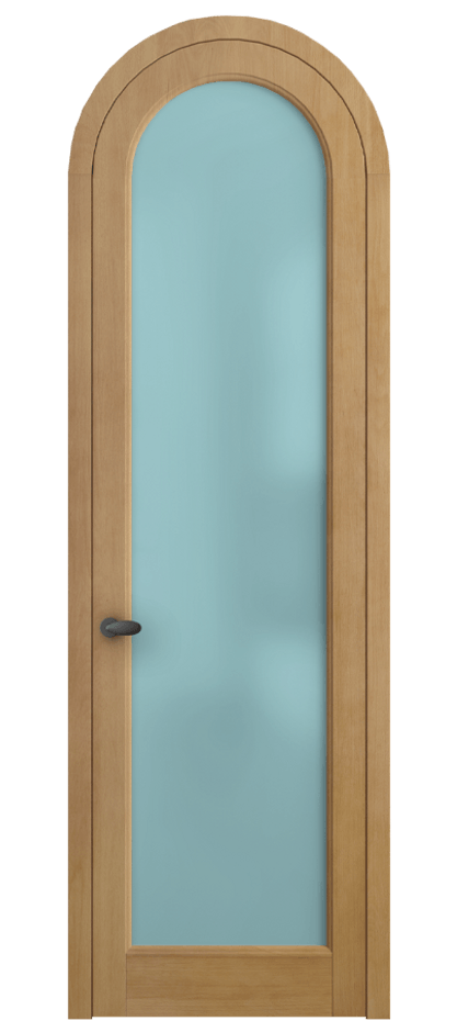 Межкомнатная дверь Palazzo 6814 Бук натуральный матовый Сатинированное голубое стекло, триплекс Цена 1158200 AMD | Volhovec