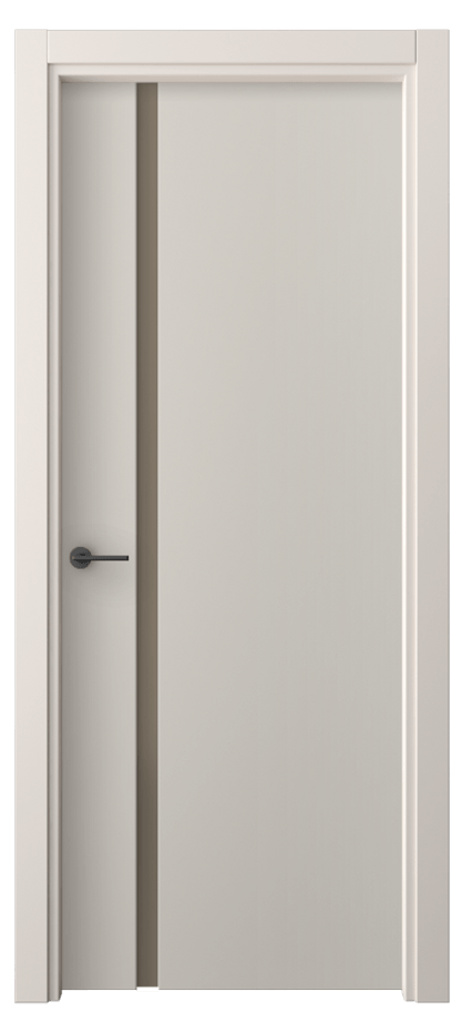 Межкомнатная дверь Freedom 4222 ПЭТ светло-серый Сатинированное бронзовое стекло, триплекс Цена 5862500 so'm | Volhovec
