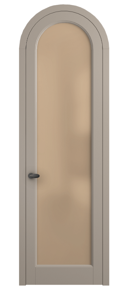 Межкомнатная дверь Палаццо 6814 Матовый бисквитный Сатинированное оранжевое стекло, триплекс Цена 844100 AMD | Volhovec