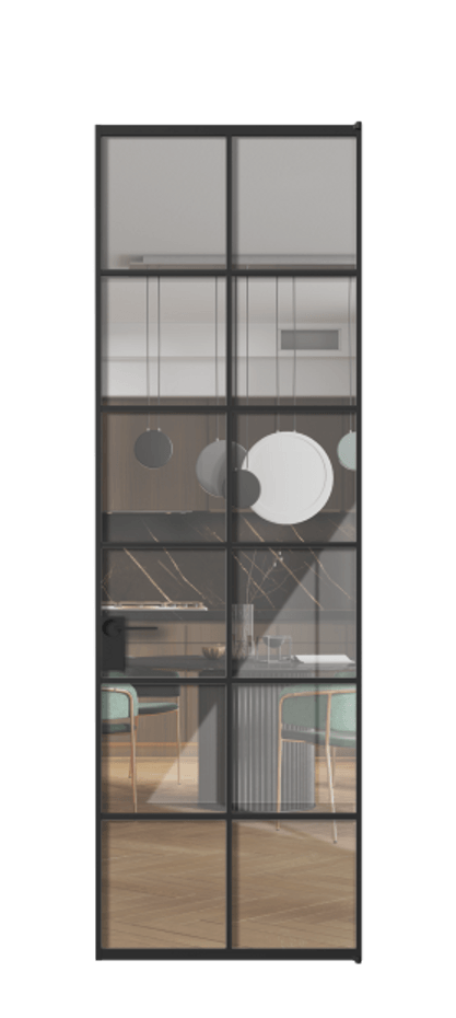 Алюминиевая дверь АЛПЛ040.05 Алюминий Черный Рефлективное прозрачное стекло "Stopsol", калёное. Без короба чер Цена 144090 Стоимость комплекта двери включает:
1. Полотно (600/650/700/750/800/850/900/950*2000-2400 мм).
2. Короб
3. Комплект фурнитуры (2 торцевые петли и магнитный замок с ответной планкой). Фабрика дверей Волховец 8 (800) 551 43 19 Алюминиевая дверь АЛПЛ040.05 Алюминий Черный Рефлективное прозрачное стекло "Stopsol", калёное Цена 144090 | Volhovec