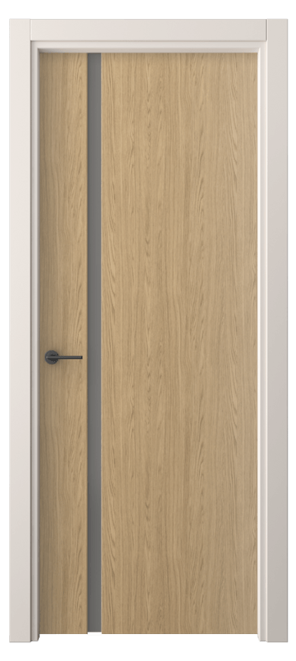 Межкомнатная дверь Фридом 4222 Жемчужный дуб Сатинированное серое стекло, триплекс Цена 235600 AMD | Volhovec