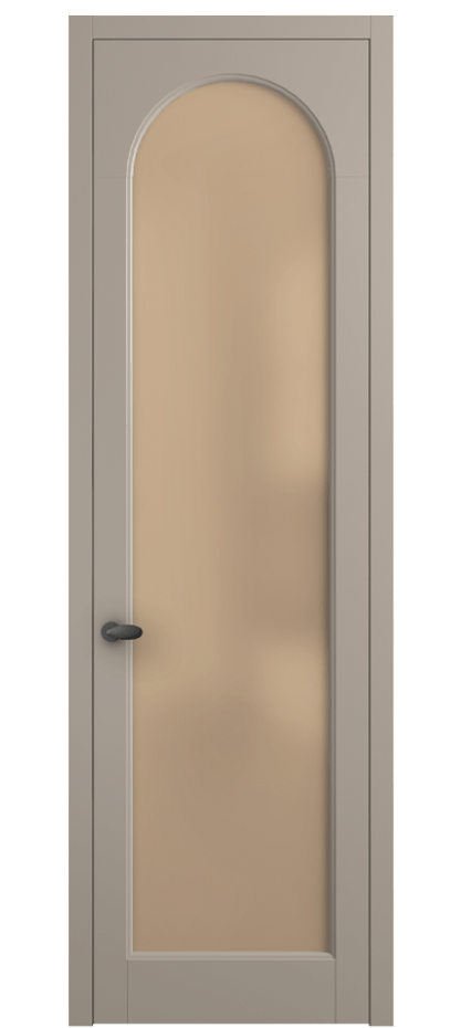 Межкомнатная дверь Палаццо 6804 Матовый бисквитный Сатинированное оранжевое стекло, триплекс Цена 654400 AMD | Volhovec